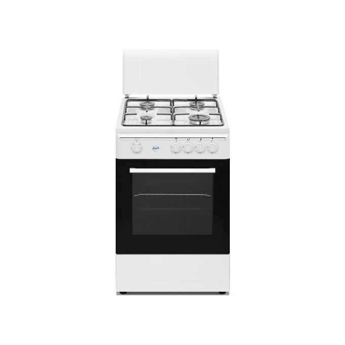 Ducati SD554WG Cucina a Gas libera installazione 4 Fuochi con Forno a Gas 49 Litri 50x50 Bianco