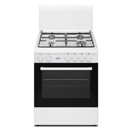 Ducati SD664WE Cucina a Gas Forno Elettrico Grill Elettrico 4 Fuochi Capacita' 56 Litri 4 Funzioni 60x60 cm Bianco