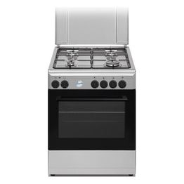 Ducati SD664XE Cucina a Gas Forno Elettrico Grill Elettrico 4 Fuochi Capacita' 56 Litri 4 Funzioni 60x60 cm Inox