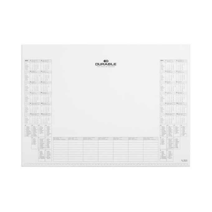 Durable Blocco Appunti da 25 Fogli con Calendario 24 Mesi