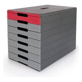 Durable Cassettiera Idealbox Pro 7 Rosso