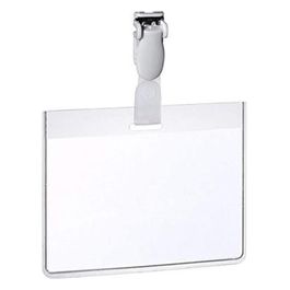 Durable Confezione 25 Portanome 6x9cm Clip in Plastica