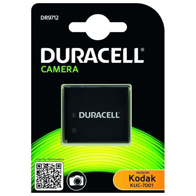 Duracell Batteria Ioni di Litio 700mAh per Kodak KLIC-7001
