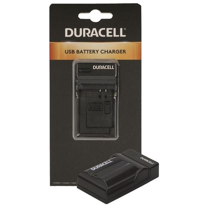 Duracell Caricabatterie con Cavo Usb per DRNEL15-EN-EL15