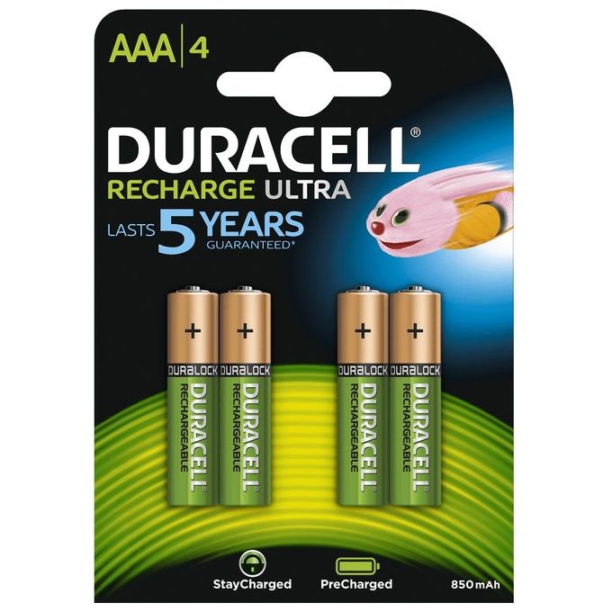 Duracell batteria Stay Charged NiMH AAA 850 mAh 4PK di punti di gioco Direct