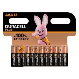 Duracell Confezione 12 Plus100 Ministilo AAA