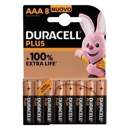 Duracell Confezione 8 Plus100 Ministilo AAA