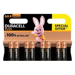 Duracell Confezione 8 Plus100 Stilo AA