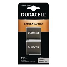 Li-Ion Akku 1250mAh per GoPro Hero 5/Hero 6/Hero 7 2 Pezzi