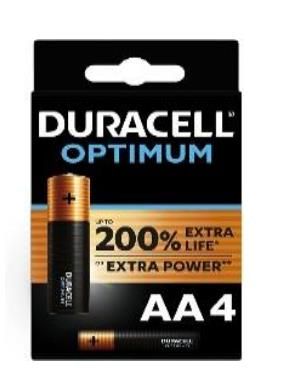 Duracell Optimum AAA X4