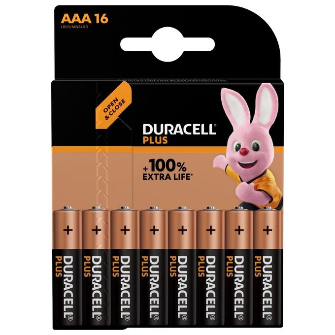 Duracell Plus 100 AAA CP16 Blister 16 pz.