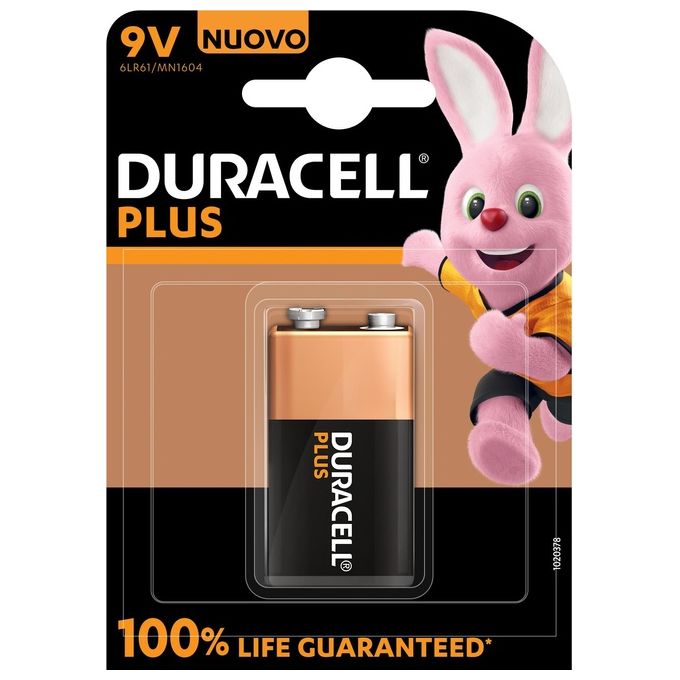 Duracell Plus 100 Batteria 9V B1 X10