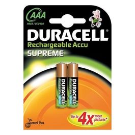 Duracell Supreme 1000MAH Batterie Ricaricabili AAA Ministilo X2