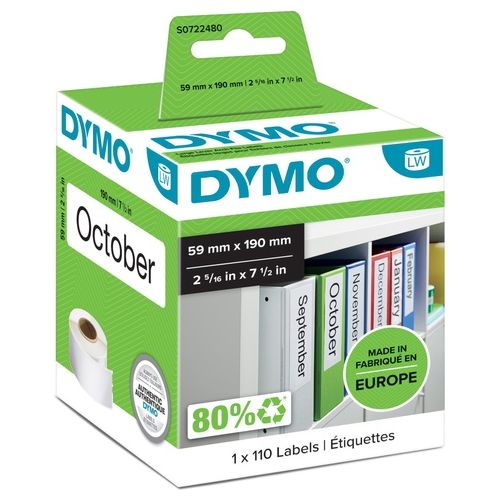 Dymo Cf110 etichette Labelwriter 59x190mm Bianco