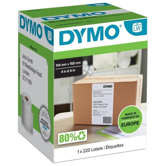 Dymo Cf1000 etichette Labelwriter 57x32mm Bianco