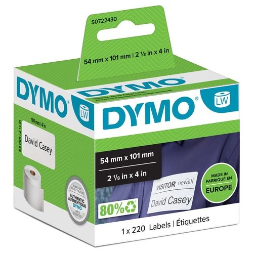 Dymo Cf220etich Labelwriter 54x101mm Bianco