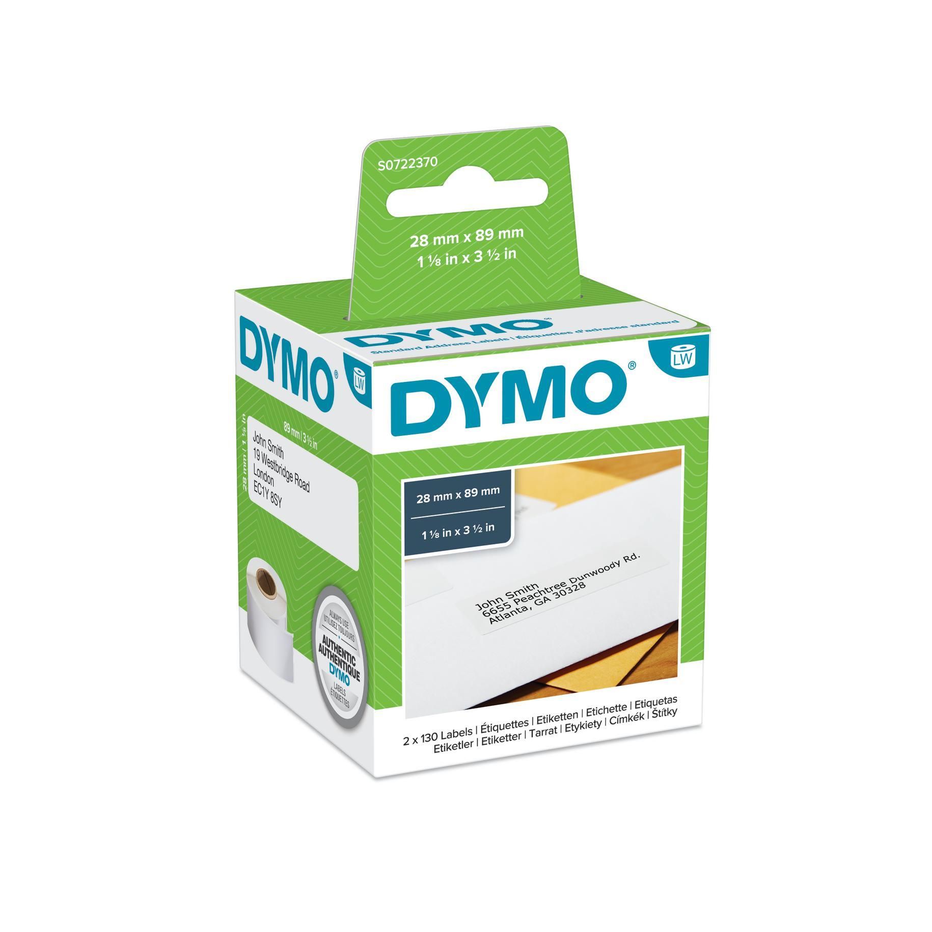Dymo Cf2x130 Etichette Labelwriter