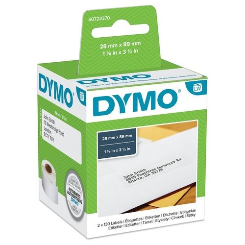 Dymo Cf2x130 etichette Labelwriter 28x89mm Bianco