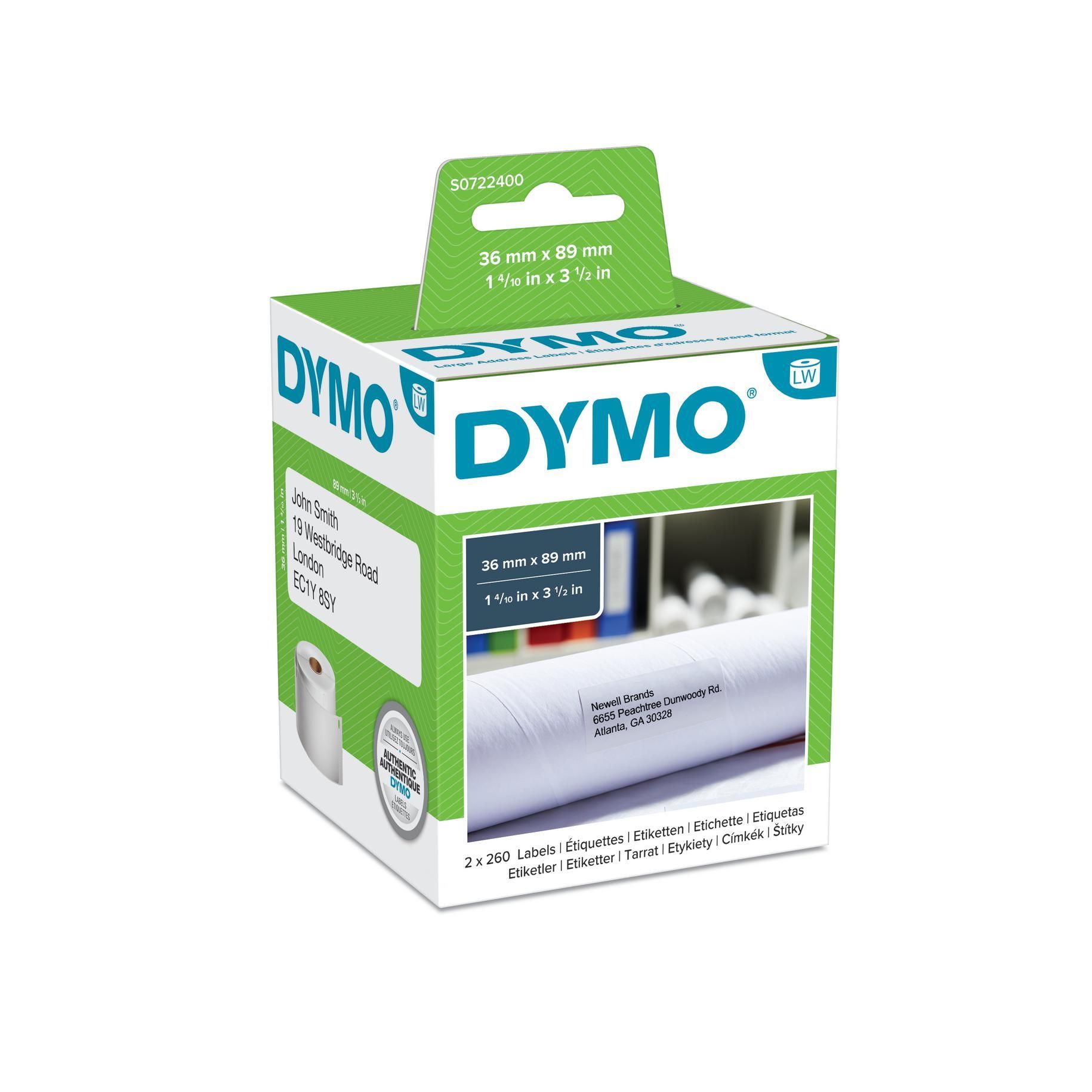 Dymo Cf2x260 Etichette Labelwriter