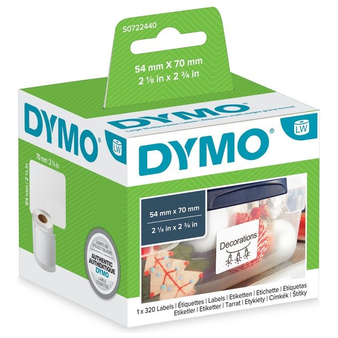 Dymo Cf320 etichette Labelwriter 54x70mm Bianco