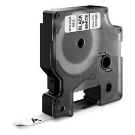 D1 Nastro 12mmx7mt Nero su Bianco 10 Pezzi