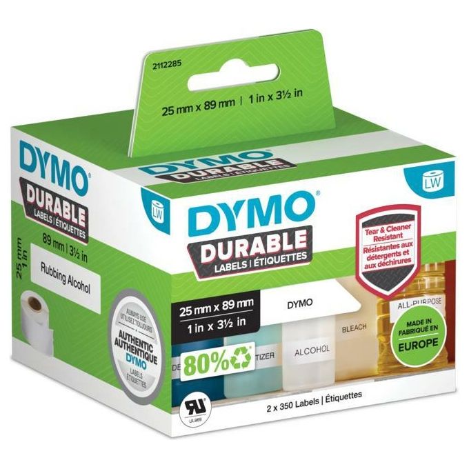 Image of Dymo Etichette per Indirizzo Bianc 25x89mm 2 Rotoli di 350