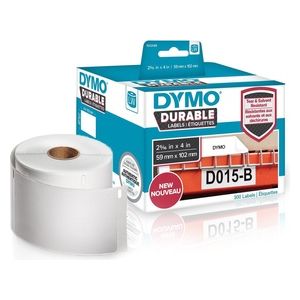 DYMO Etichette lw Durable Mutliuso  59x102 mm - Bianco - Permanente - 300 Etichette x 1 Rotolo i