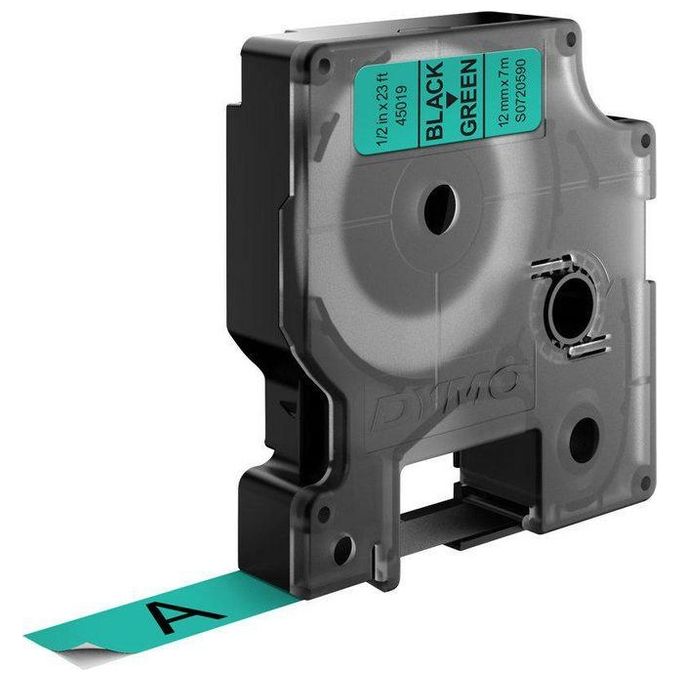 Image of Dymo Nastro D1 12mmx7m Nero Verde