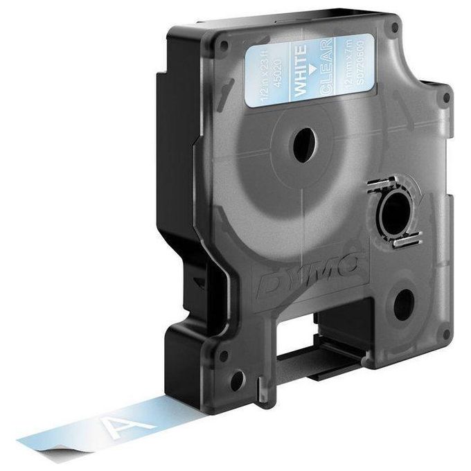 Image of Dymo Nastro D1 12mmx7m Bianco Trasparente