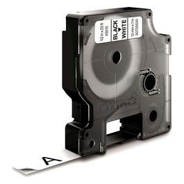 Nastro D1 12mmx7m Nero Bianc