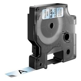 Nastro D1 12mmx7m Nero Trasp