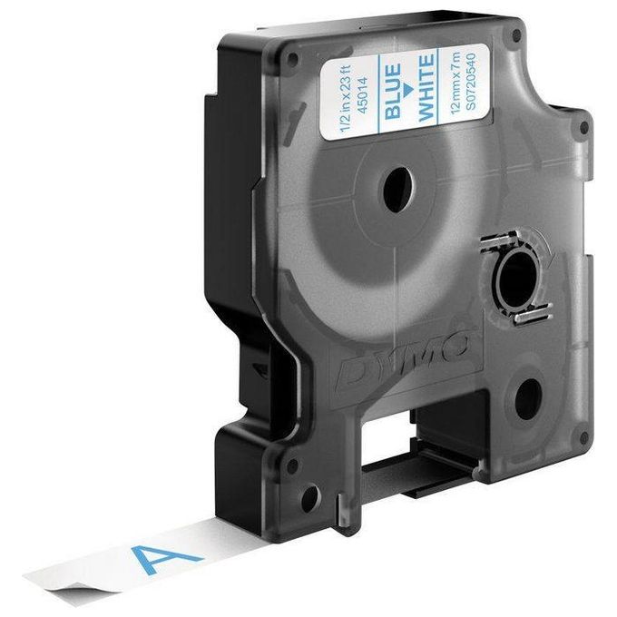 Image of Dymo Nastro D1 12mmx7m Blu Bianco