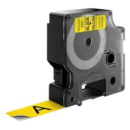 Nastro D1 19mmx7m Nero Giallo