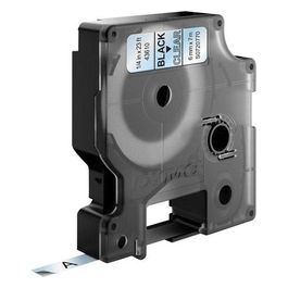 Nastro D1 6mmx7m Nero Traspa