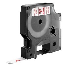 Nastro d1 9mmx7m Rosso Bianco