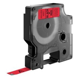 Nastro D1 9mmx7m Nero Rosso