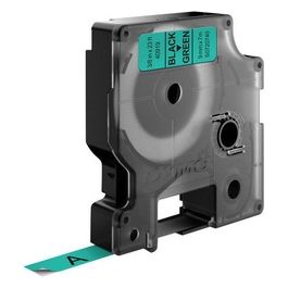 Nastro D1 9mmx7m Nero Verde