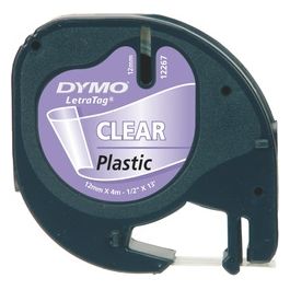 Dymo Nastro Letratag 12mmx4m Trasparente