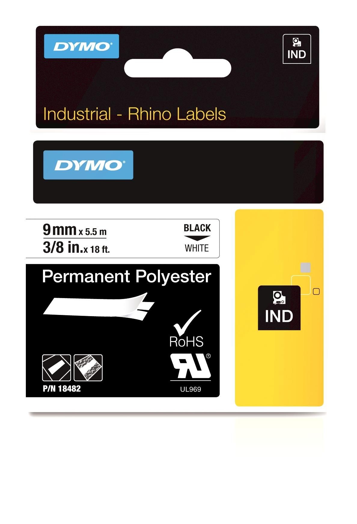 Dymo Rhino 9mmx5.5mt Poliestere