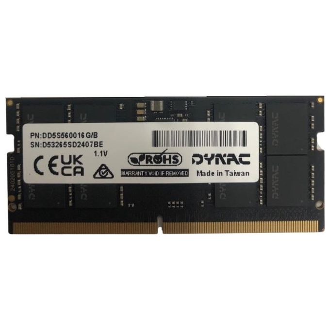 Dynacard DD5S560016G-S Memoria Ram 16Gb Ddr5 SoDimm 5600mhz