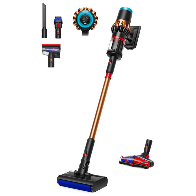 Dyson Aspirapolvere a Bastone V16 Piston Animal Submarine Senza Sacchetto Nero-Rame