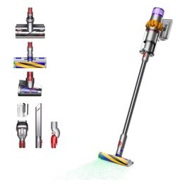 Dyson V15 Detect Absolute Scopa Elettrica Nichel/Acciaio Inossidabile Giallo senza Sacchetto