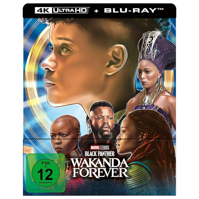 Eagle Pictures, Black Panther Wakanda Forever, Steelbook, 4K Ultra HD, Blu-Ray