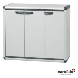 Armadio Easy Professional, H. 90 con mensole, Colore: grigio chiaro