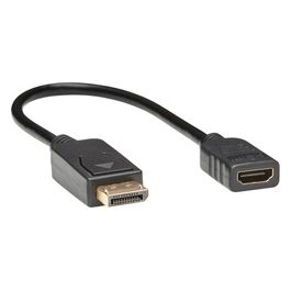 Eaton Tripp Lite DisplayPort to HDMI Adapter Converter 1080p DP to HDMI M/F Black 1ft Adattatore Video DisplayPort Maschio a HDMI Femmina 30.48cm Nero Stampato