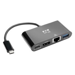 Eaton Tripp Lite U444-06N-H4GUBC Hub di Interfaccia USB 3.2 Gen 2 Type-C 1000 Mbit/s Nero