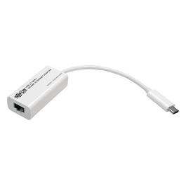 Eaton Tripp Lite USB-C to Gigabit Ethernet NIC Network Adapter 10/100/1000 Mbps White Adattatore di Rete USB-C 3.1 Gigabit Ethernet bianco