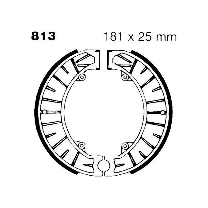 EBC 813G Ganasce Ktm -82 posteriore