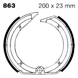 EBC 863 Ganasce Bmw K 75/75 S 