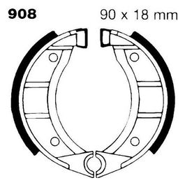 EBC 908 Ganasce Ciao Mozzo Grimeca diametro 90